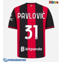 Fotballdrakt Herre AC Milan Strahinja Pavlovic #31 Hjemmedrakt 2026-27 Kortermet